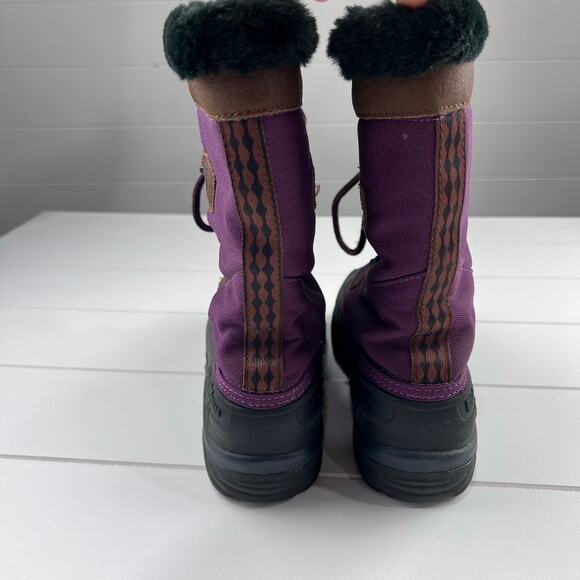Lacrosse women’s winter boots size 5 Purple black Lace up - Picture 3 of 10